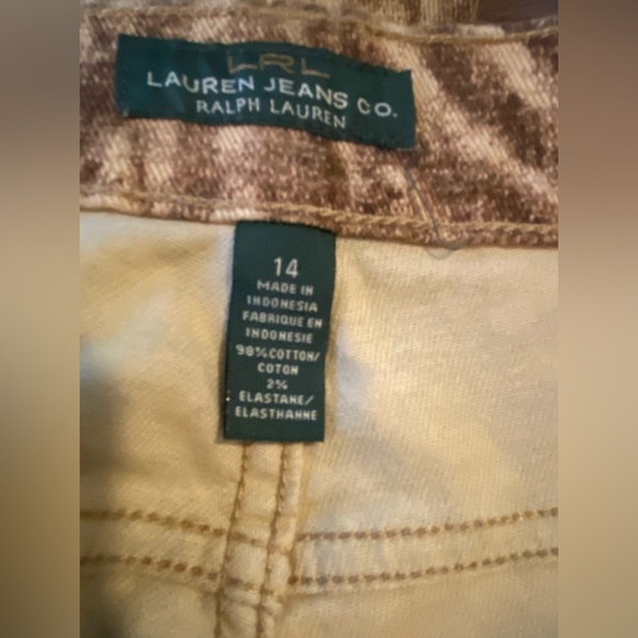 LRL Lauren Jeans Co Modern Skinny Ankle Print Jeans, Size 14 - Picture 4 of 5